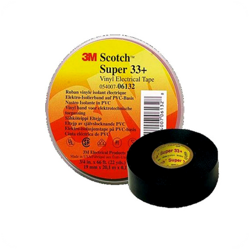 Cinta Eléctrica Vinílica Aislante Scotch Super 33+, 3M