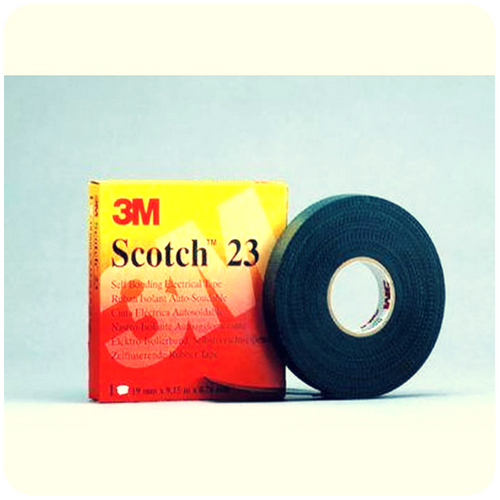 Cinta Eléctrica Aislante de Goma, con Liner, Scotch® 23 , 3M