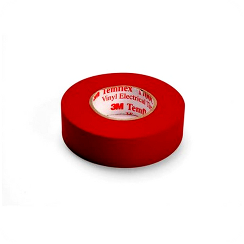 Cinta Aislante de Vinilo Temflex 1700, Color Rojo, 3M